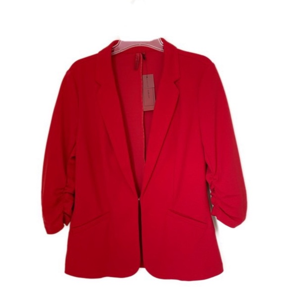 Red Scarlett Jackets & Blazers - Love Scarlett Red Career Blazer Size M